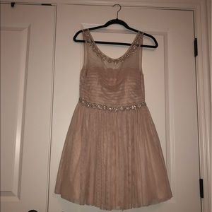 Light Pink Sparkly Homecoming Dress